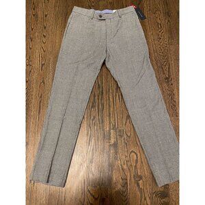 Tommy Hilfiger Mens Modern-Fit Stretch Wool Black White 32X32